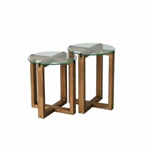Sada odkládacích stolků Amalfi Walnut, 2 ks obraz