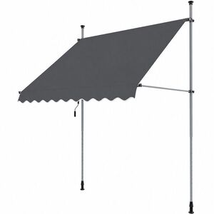 Balkónová markýza Apollo 250 cm, šedá, 250 cm obraz