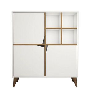 Skříňka Pulse White and Walnut obraz