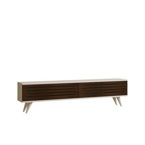 Televizní stolek Hill Walnut and White obraz