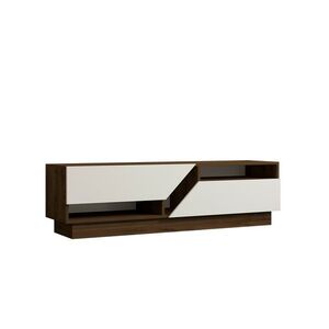 Televizní stolek Koza Walnut and White obraz