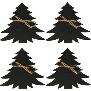 Kapsa na příbory X-Mas Tree černá, sada 4 ks obraz