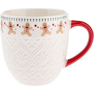 Porcelánový hrnek Pletený perníček 630 ml obraz