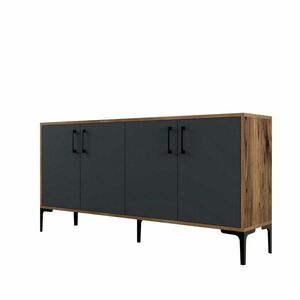 Skříňka Kieve Walnut and Anthracite obraz
