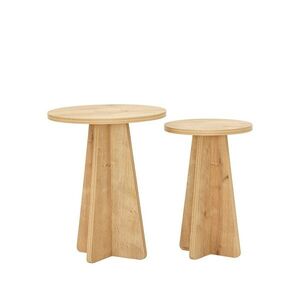 Sada odkládacích stolků Mushroom Sapphire Oak, 2 ks obraz