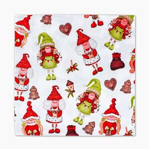 PROCOS Vánoční papírové ubrousky 33x33cm 3 vrstvé elfíci 20ks obraz