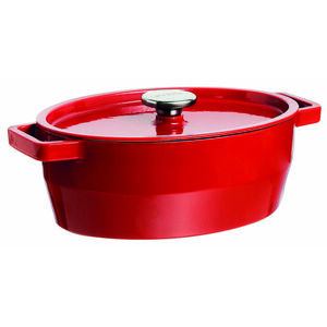 Litinový kastrol s poklicí PYREX 4l červený obraz