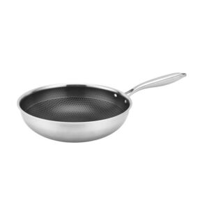 Nerezová pánev WOK KITCHISIMO Chef 28cm nepřilnavý povrch obraz