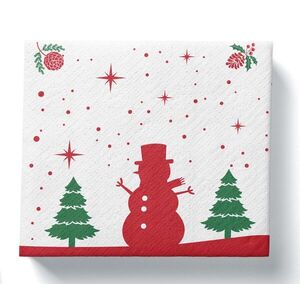 PROCOS Papírové vánoční ubrousky 33x33cm 3vrstvé 20ks obraz