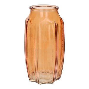 DUIF Skleněná váza SUKO 22cm oranžová obraz