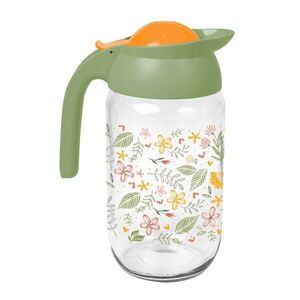 Skleněný džbán s víčkem TORO 1, 5l botanica obraz
