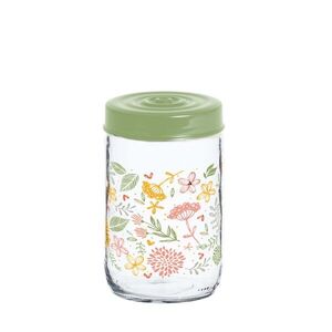 Skleněná dóza s víčkem TORO 660ml botanica obraz