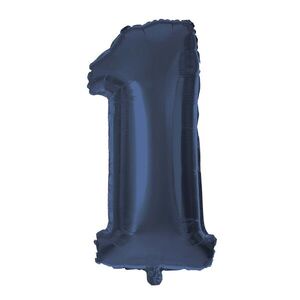 Balónek foliový TORO číslice 1 30cm modrý obraz