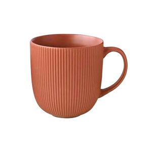 Keramický hrnek 510ml KITCHISIMO žebrovaný cihlový obraz