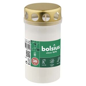 Hřbitovní svíčka BOLSIUS 36 hodin bílá obraz