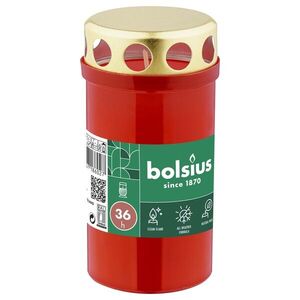Hřbitovní svíčka BOLSIUS 36 hodin červená obraz