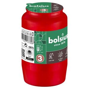 Náplň do hřbitovních luceren BOLSIUS 50 hodin červená obraz