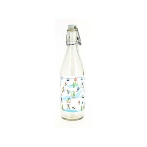 Skleněná láhev s patentním uzávěrem TORO 260ml lyžaři obraz