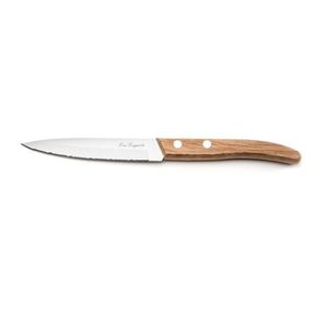NŮŽ SE ZOUBKY 21, 5 CM, NEREZ/DŘEVO obraz