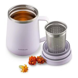 LOCKNLOCK Termohrnek s uchem LOCK Metro 400ml fialová obraz