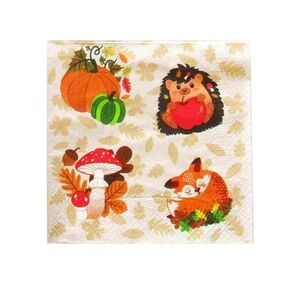 KITCHISIMO UBROUSKY PODZIMNÍ HOUBY 3VRSTVÉ 33X33CM obraz