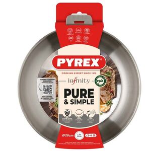 Nerezová pánev PYREX Infinity 28cm odnímatelná rukojeť obraz
