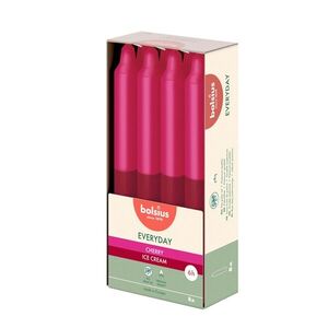 Bolsius SVÍČKA KÓNICKÁ VONNÁ CHERRY ICE CREAM 180X21MM, 8KS obraz
