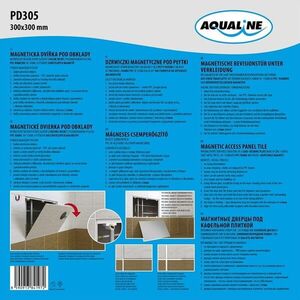 AQUALINE Magnetická dvířka pod obklady 300x300 PD305 obraz