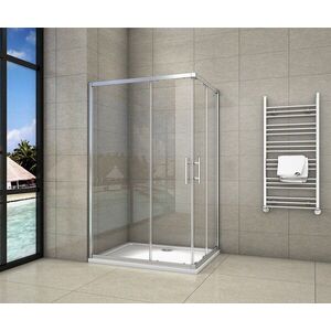 H K Sprchový kout obdélníkový, SIMPLE 110x80 L/P varianta, rohový vstup včetně sprchové vaničky z litého mramoru SE-SIMPLE11080/THOR-11080 obraz