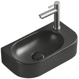 MEXEN Viera umyvadlo na desku levé 40 x 21, černá mat 21274085L obraz