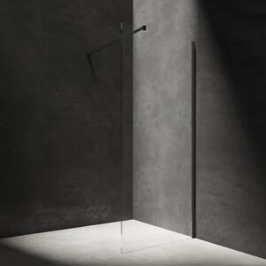 OMNIRES MARINA walk-in, 100 cm černá mat / transparent /BLMTR/ DNR10XBLTR obraz