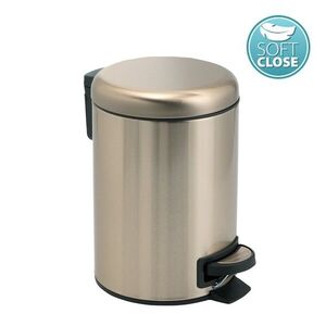 Gedy POTTY odpadkový koš 5l, Soft Close, zlato mat 330987 obraz