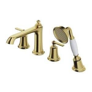 OMNIRES Vanová baterie ARMANCE 4-otvorová, kartáčovaná mosaz AM5232BSB obraz