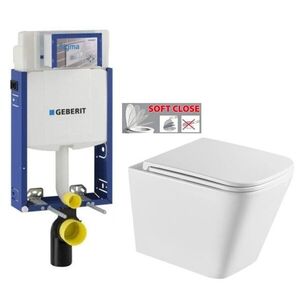 GEBERIT KOMBIFIX ECO, nádržka UP 320 bez tlačítka + WC INVENA FLORINA /VÍROVÉ SPLACH/ WITH SOFT, včetně soft/close sedátka 110.302.00.5 FL1 obraz