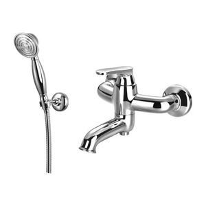 OMNIRES ART DECO vanová baterie se sprchovou soupravou, chrom lesk AD5131CR obraz