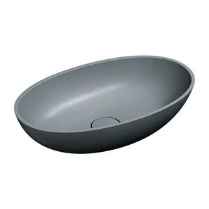 OMNIRES SHELL M+ umyvadlo na desku, 60 x 35 cm, matná popelavá šedá SHELLUNAG obraz