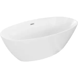 MEXEN ERIS volně stojící vana 180x80 cm bílá bez krytky přepadu a zátky 53441808000-SS obraz
