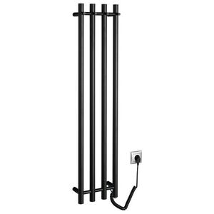 SAPHO PAPINADO elektrický sušák ručníků 263x1200, 85W, černá mat ER350 obraz