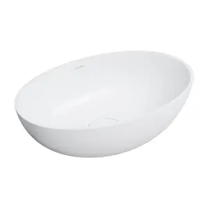 OMNIRES SHELL M+ umyvadlo na desku, 50 x 32 cm, bílá mat SHELL500UNBM obraz