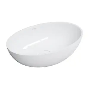 OMNIRES SHELL M+ umyvadlo na desku, 50 x 32 cm, bílá lesk SHELL500UNBP obraz