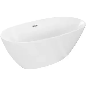 MEXEN ERIS volně stojící vana 155x80, bílá bez krytky přepadu a zátky 53441558000-SS obraz