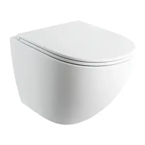 OMNIRES OTTAWA COMFORT Závěsná mísa SILENT POWER™ sedátko SOFT, 54 x 37 cm, bílé matná OTTAWACSPMWBM obraz