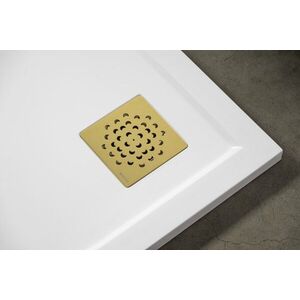 GELCO Čtvercová krytka sifonu zlatá, KSM104G KSM104G obraz