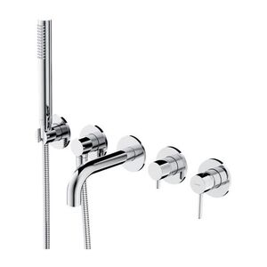 OMNIRES Y vanová baterie s 5 otvory pro podomítkovou instalaci, chrom Y1237-1SCR obraz