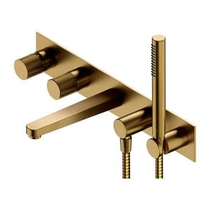 OMNIRES CONTOUR vanová baterie 5-otvorová podomítková zlatá kartáčovaná /GLB/ CT8037/1GLB obraz