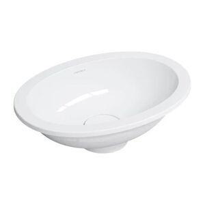 OMNIRES SHELL M+ umyvadlo zapuštěné do desky, 38 x 25 cm, lesklá bílá SHELL380UPBP obraz