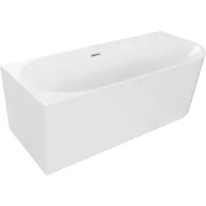 MEXEN MIA volně stojící rohová vana, levá 180x80 cm bílá bez krytky přepadu a zátky 52691808000L-SS obraz