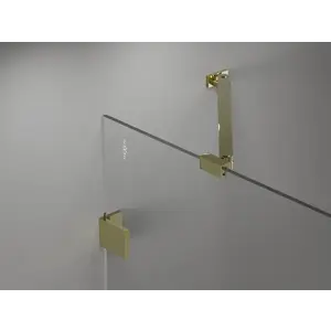 MEXEN UNI konzole úhlová 35 cm 1 ks zlatá 830-09-50 obraz