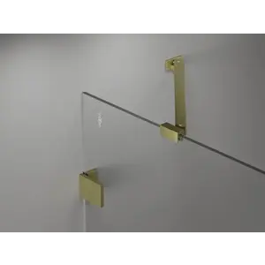 MEXEN UNI konzole úhlová 35 cm 1 ks zlatá kartáčovaná 830-09-55 obraz