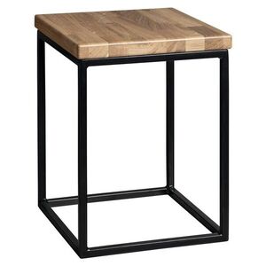 SAPHO SKA stolička 30x41x30cm (SKA401), černá mat/dub SKA190 obraz